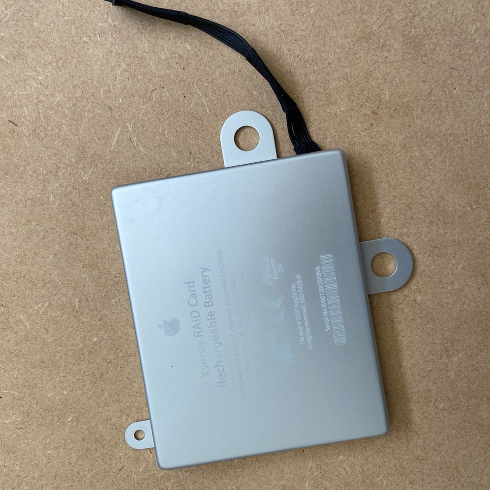 Xserve RAID Card RechargeableBatteryModelNo.:A1233